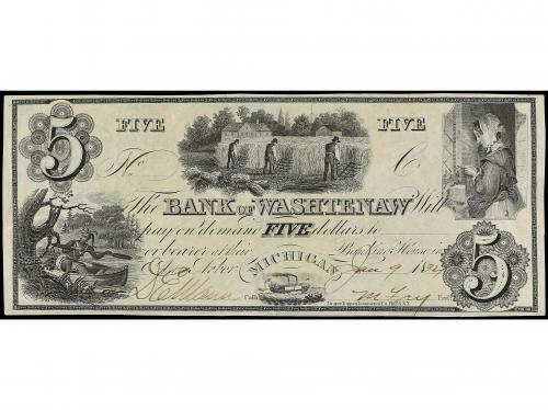 BILLETES EXTRANJEROS. 5 Dollars. 1834. ESTADOS UNIDOS. MICHI