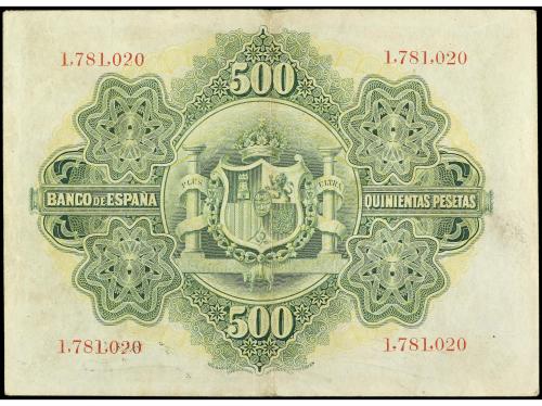 BANCO DE ESPAÑA. 500 Pesetas. 28 Enero 1907. MUY ESCASO. Ed-