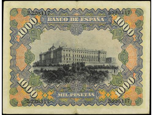 BANCO DE ESPAÑA. 1.000 Pesetas. 15 Julio 1907. Palacio Real 
