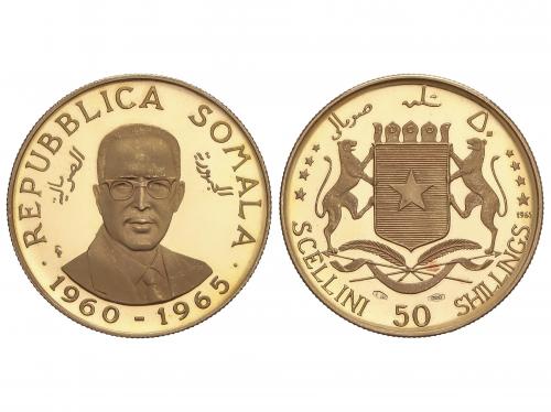 SOMALIA. 50 Shillings. 1965. 7,08 grs. AU. 5º Aniversario in