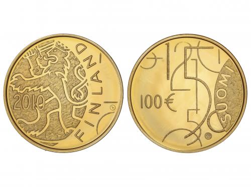 FINLANDIA. 100 Euro. 2010-P. 5,63 grs. AU. 150 Aniversario D