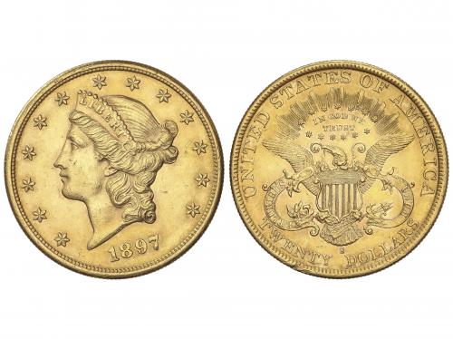 ESTADOS UNIDOS. 20 Dollars. 1897-S. SAN FRANCISCO. 33,38 grs