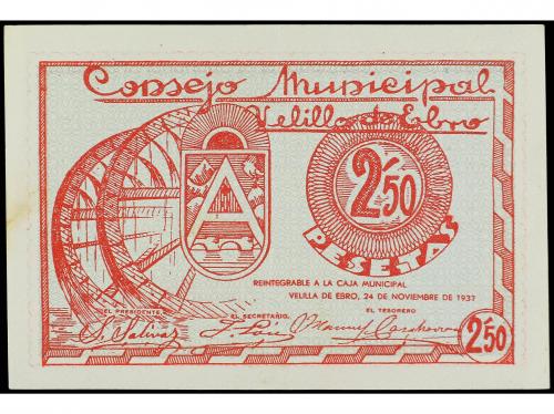 ARAGÓN-FRANJA DE PONENT. 2, 50 Pesetas. 24 Noviembre 1937. C