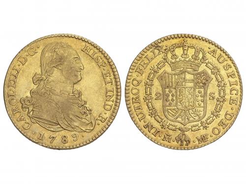 CARLOS IV. 2 Escudos. 1789. MADRID. M.F. 6,66 grs. AC-1274. 
