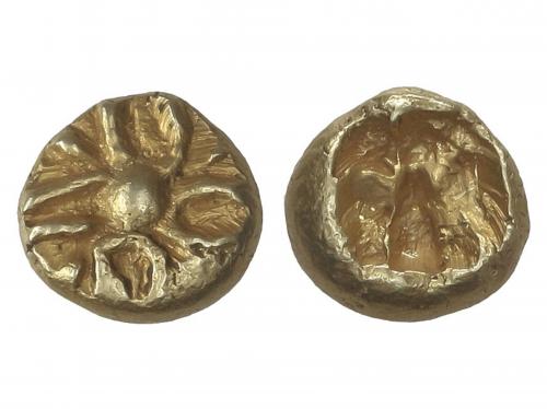 MONEDAS GRIEGAS. 1/48 Estátera. 620-600 a.C. CECA INCIERTA.