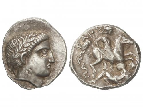 MONEDAS GRIEGAS. Tetradracma. 331-315 a.C. PATRAOS. PEONIA.
