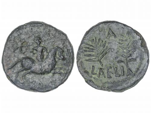 MONEDAS HISPÁNICAS. As. 50-20 a.C. LAELIA (OLIVARES, Sevilla