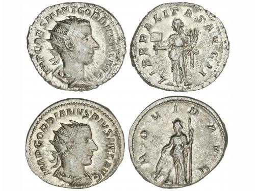 IMPERIO ROMANO. Lote 2 monedas Antoniniano. Acuñadas el 240-