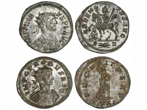 IMPERIO ROMANO. Lote 2 monedas Antoniniano. Acuñada el 276-2