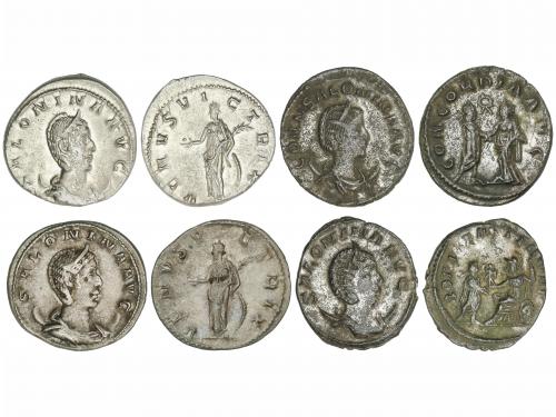 IMPERIO ROMANO. Lote 4 monedas Antoniniano. Acuñadas el 253-
