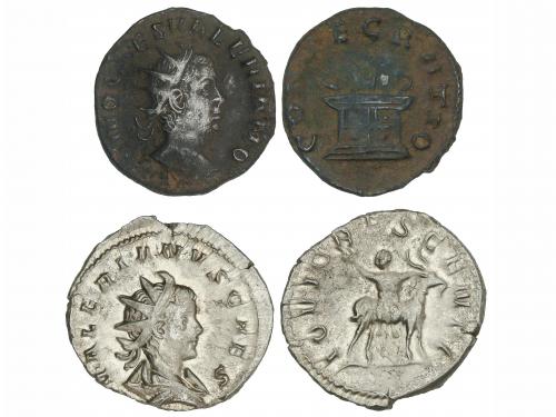 IMPERIO ROMANO. Lote 2 monedas Antoniniano. Acuñadas el 253-
