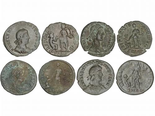 IMPERIO ROMANO. Lote 4 monedas Maiorina reducida 22 mm. Acuñ