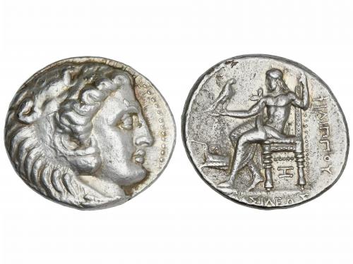 MONEDAS GRIEGAS. Tetradracma. 328-320 a.C. FILIPO III. ARADU