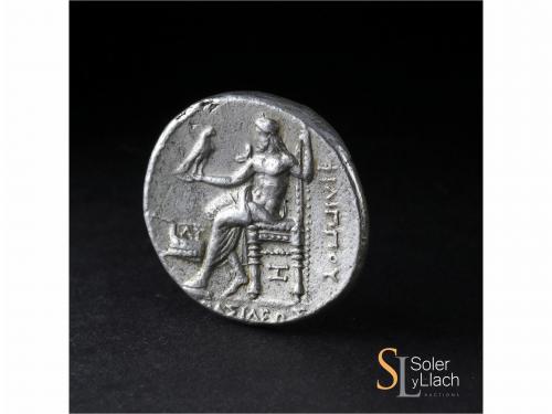 MONEDAS GRIEGAS. Tetradracma. 328-320 a.C. FILIPO III. ARADU