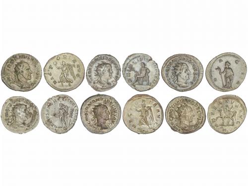 IMPERIO ROMANO. Lote 6 monedas Antoniniano. Acuñadas el 249-