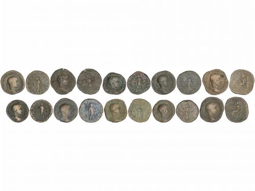 IMPERIO ROMANO. Lote 10 monedas Sestercio. Acuñadas el 241-2