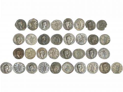 IMPERIO ROMANO. Lote 17 monedas Denario. Acuñadas el 222-235
