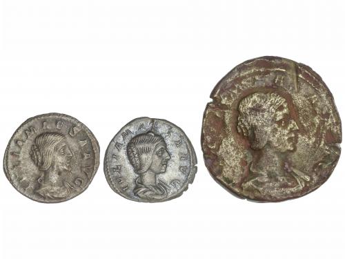 IMPERIO ROMANO. Lote 3 monedas Sestercio y Denario (2). Acuñ