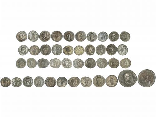 IMPERIO ROMANO. Lote 21 monedas Sestercio, Antoniniano y Den