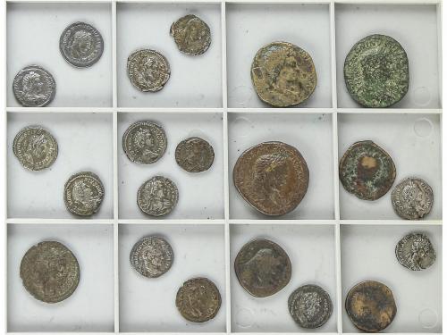 IMPERIO ROMANO. Lote 21 monedas AE (4), Sestercio (3) y Dena