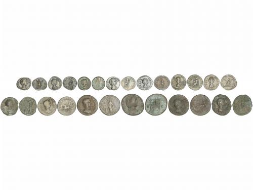 IMPERIO ROMANO. Lote 13 monedas As (4), Sestercio, Antoninia