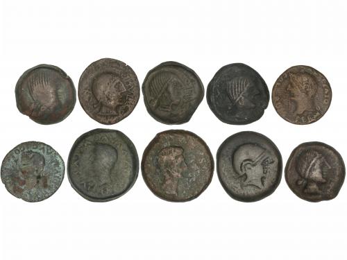 MONEDAS HISPÁNICAS. Lote 25 monedas As. AE. ACCI (2), CAESAR