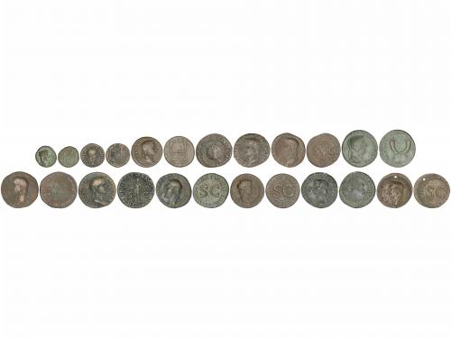 IMPERIO ROMANO. Lote 12 monedas Semis (2), As (9), Dupondio.