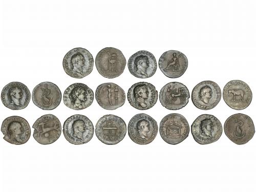 IMPERIO ROMANO. Lote 10 monedas Denario. Acuñadas el 79-81 d