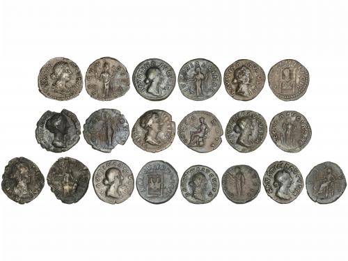 IMPERIO ROMANO. Lote 10 monedas Denario. Acuñadas el 161-180