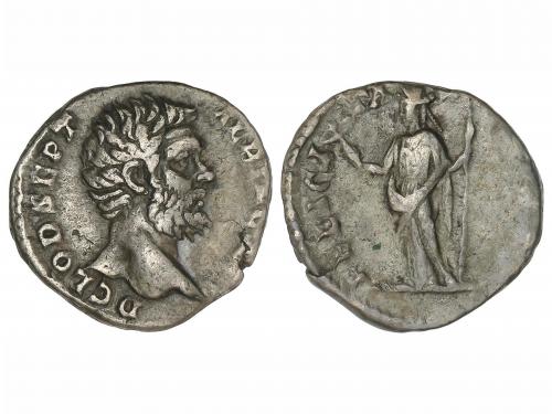 IMPERIO ROMANO. Denario. Acuñada el 193-195 d.C. CLODIO ALBI