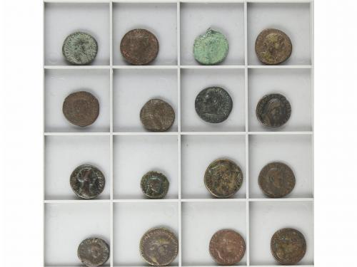IMPERIO ROMANO. Lote 16 monedas As, Dupondio y 2 cobres prov
