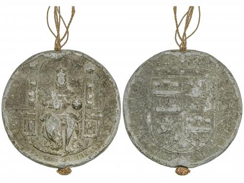 FELIPE III. Sello pendiente de documento en plomo. (1598-162