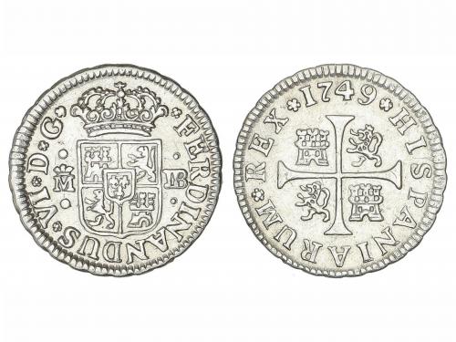 FERNANDO VI. 1/2 Real. 1749. MADRID. J.B. 1,43 grs. AC-68. E