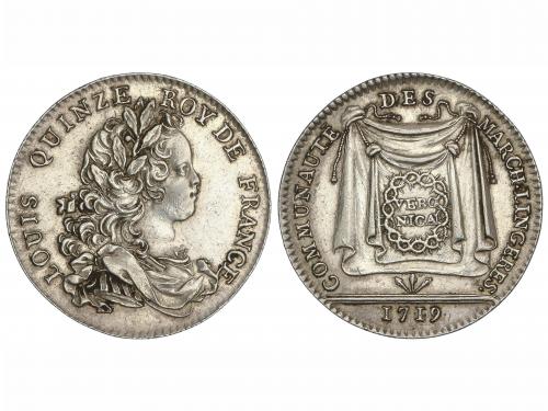 FRANCIA. Jetón d´ argent. 1719. LOUIS XV. CORPORATION DES LI