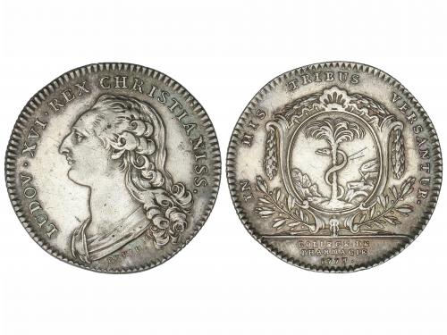 FRANCIA. Jetón d´ argent. 1778. LOUIS XVI. COLLEGE DE PHARMA