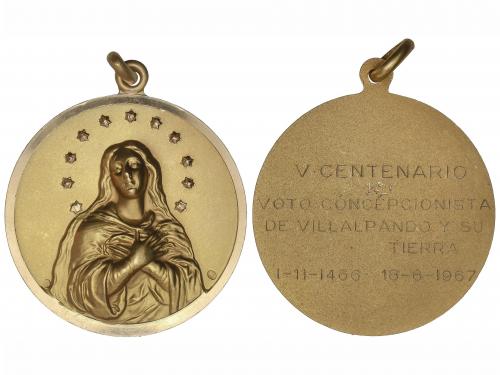 MEDALLAS ESPAÑOLAS. Medalla. 1967. VILLALPANDO. Anv.: Inmacu