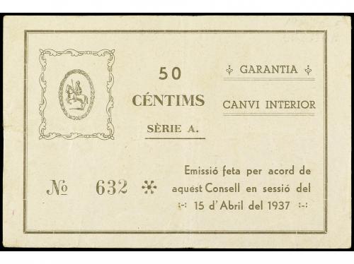 CATALUNYA. 50 Cèntims. 15 Abril 1937. C.M. de CONSTANTÍ. MUY