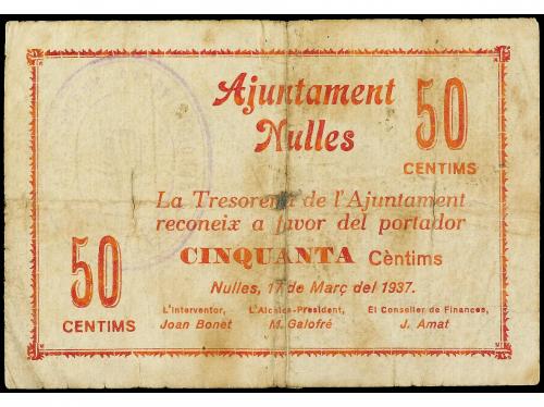 CATALUNYA. 50 Cèntims. 17 Maig 1937. Aj. de NULLES. (Roturas