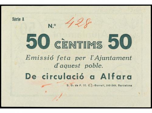 CATALUNYA. Serie 3 billetes 25 y 50 Cèntims y 1 Pesseta. 14 