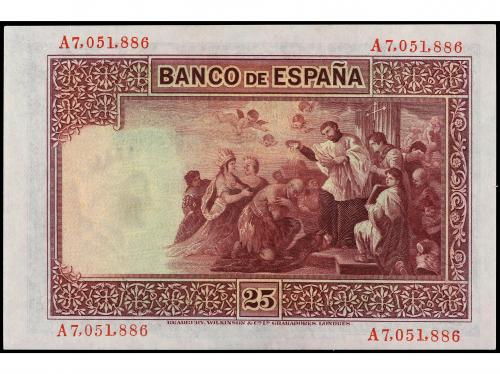 BANCO DE ESPAÑA. Lote 2 billetes 25 Pesetas. 12 Octubre 1926