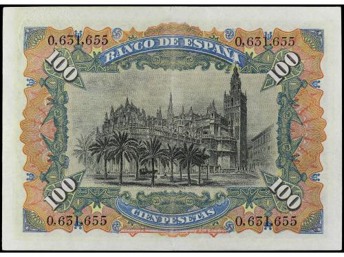 BANCO DE ESPAÑA. 100 Pesetas. 15 Julio 1907. Catedral de Sev