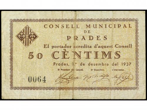 CATALUNYA. Serie 3 billetes 25 y 50 Cèntims y 1 Pesseta. 1 D