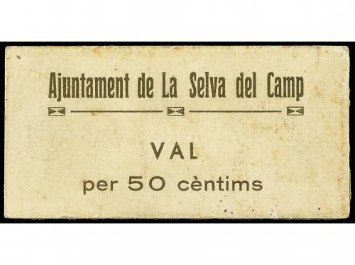 CATALUNYA. 50 Cèntims. Aj. de SELVA DEL CAMP. Cartón. (Algo 