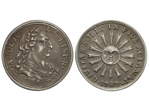 CARLOS IV. Medalla Proclamación. 1789. ÉCIJA. 11,98 grs. AR.