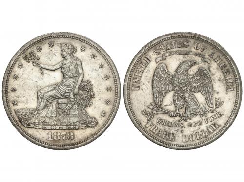 ESTADOS UNIDOS. 1 Trade Dollar. 1873-S. SAN FRANCISCO. 27,14