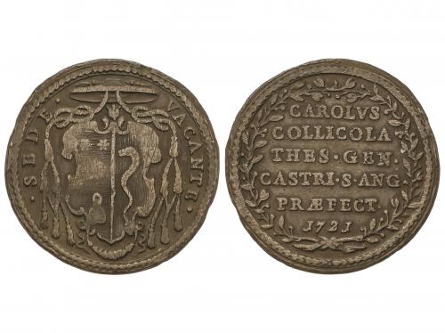VATICANO. Medalla de la Tesoreria general. 1721. SEDE VACANT