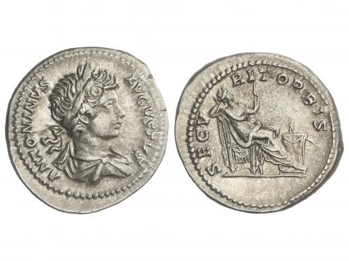 IMPERIO ROMANO. Denario. 199-201 d.C. CARACALLA. Anv.: ANTON