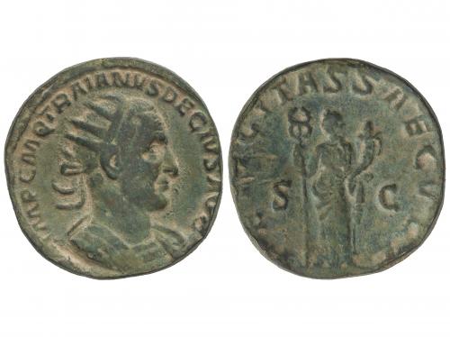 IMPERIO ROMANO. Doble Sestercio. 249-251 d.C. TRAJANO DECIO