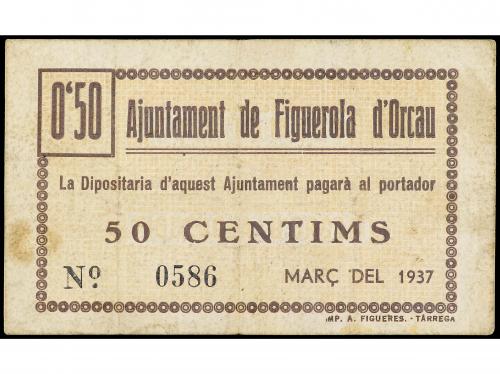 CATALUNYA. 50 Cèntims. Març 1937. Aj. de FIGUEROLA D´ ORCAU.