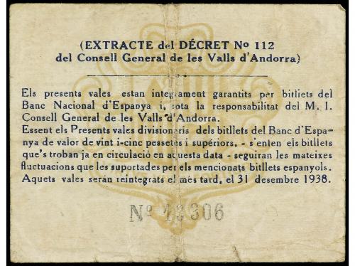 EMISIONES DE ULTRAMAR I ANDORRA. 50 Céntims. 19 Desembre 193